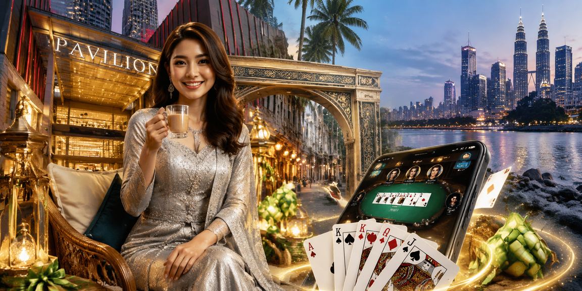 Pemain poker menikmati permainan kad pada musim perayaan di Kuala Lumpur